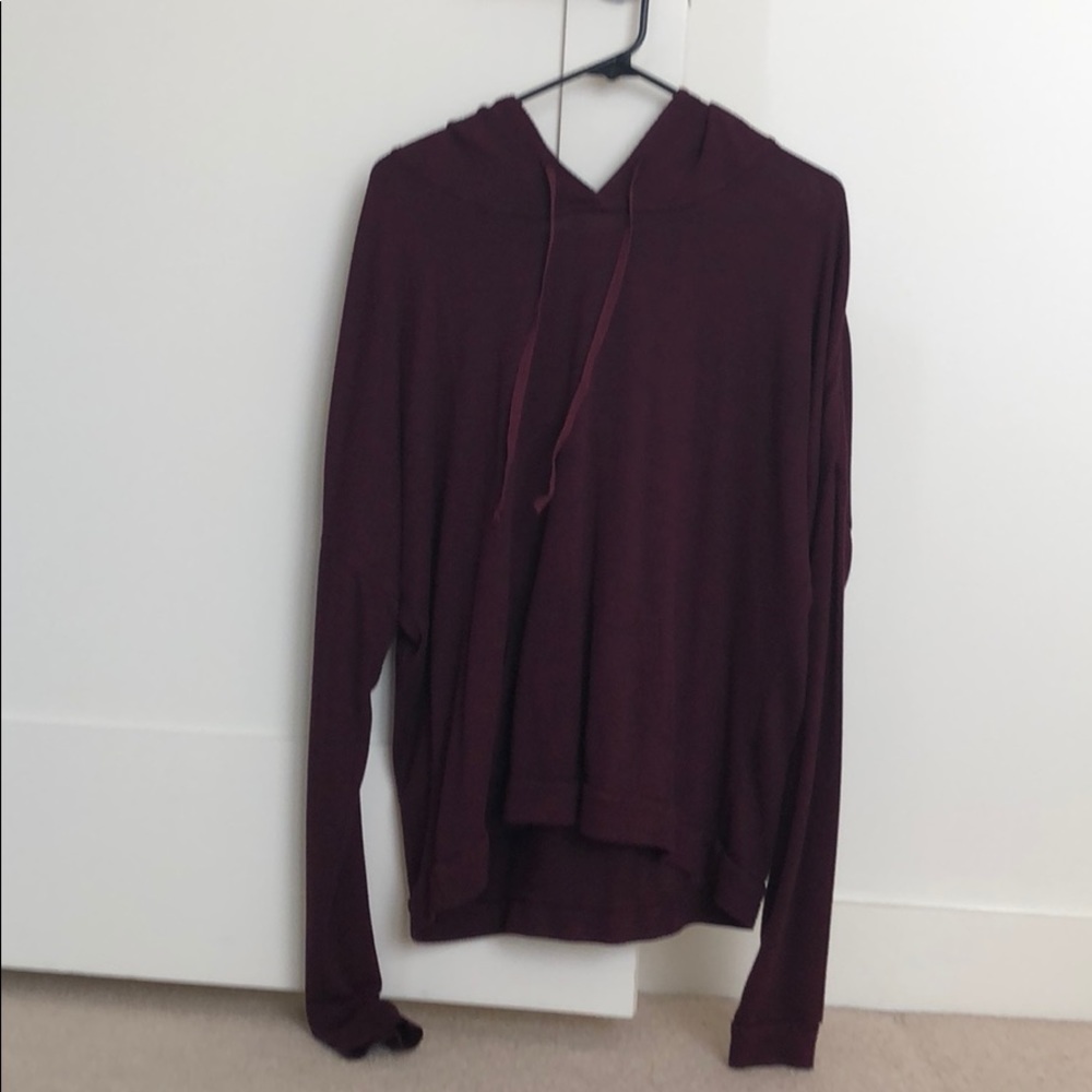 Brandy Melville Dark Burgundy Hoodie